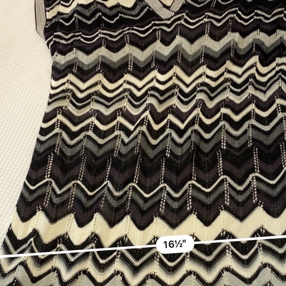 BCBGMaxazria Black & Cream Knit Pattern Mini Dress Fully Lined Size XSmall - Picture 14 of 14